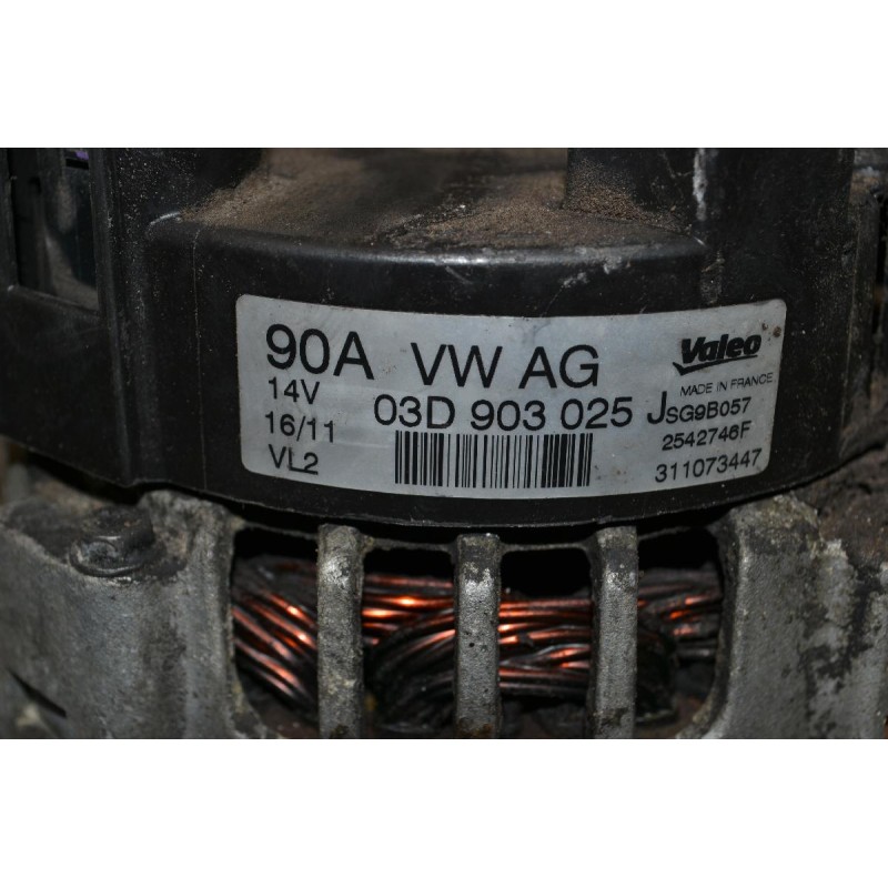 Δυναμό Seat Ibiza / Skoda Fabia 1.2 2000-2009 03D903025J 90A 14V (Volkswagen Polo)