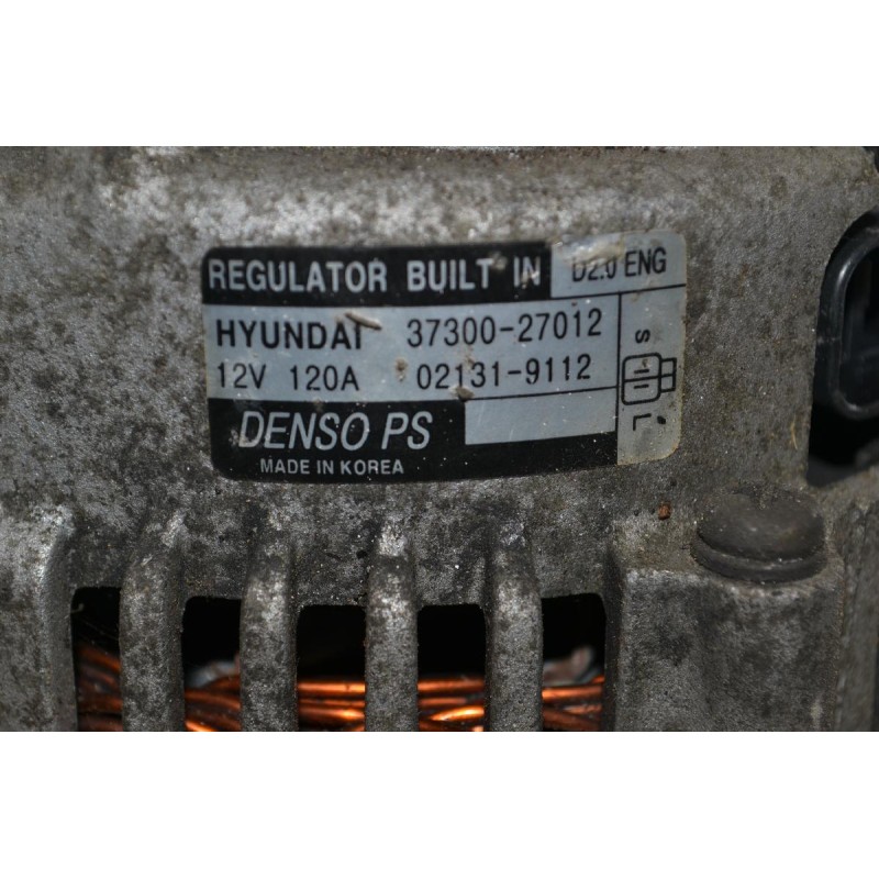 Δυναμό Kia Sportage - Tucson 2.0 CRD 140PS D4EA 2004-2009 Denso 37300-27012 120A