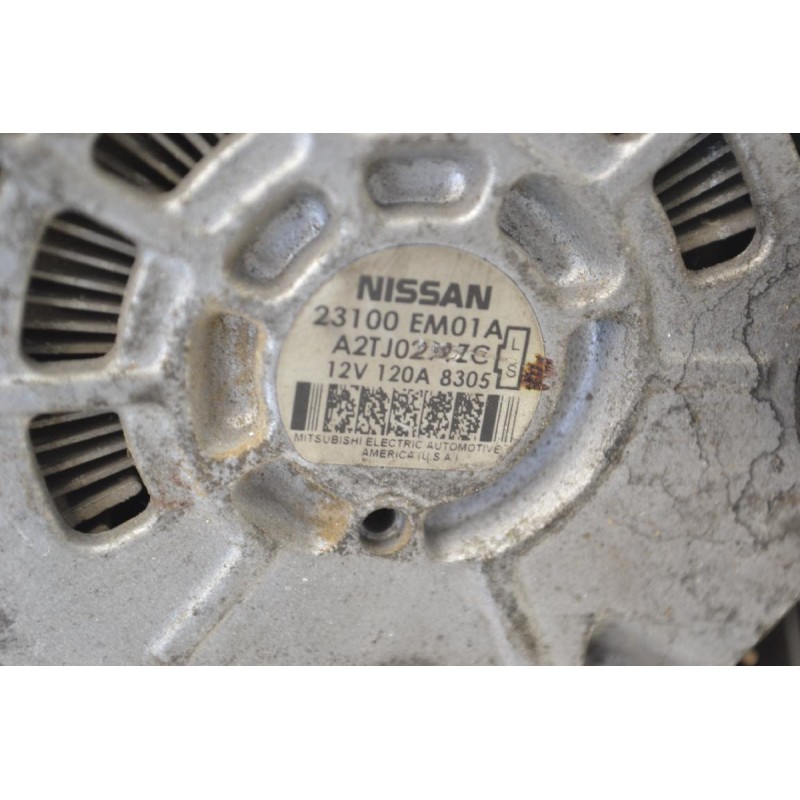 Δυναμό Nissan Qashqai / Tiida 2007-2012 23100EM01A A2TJ0291ZC (Γνήσιο) 12v 120A