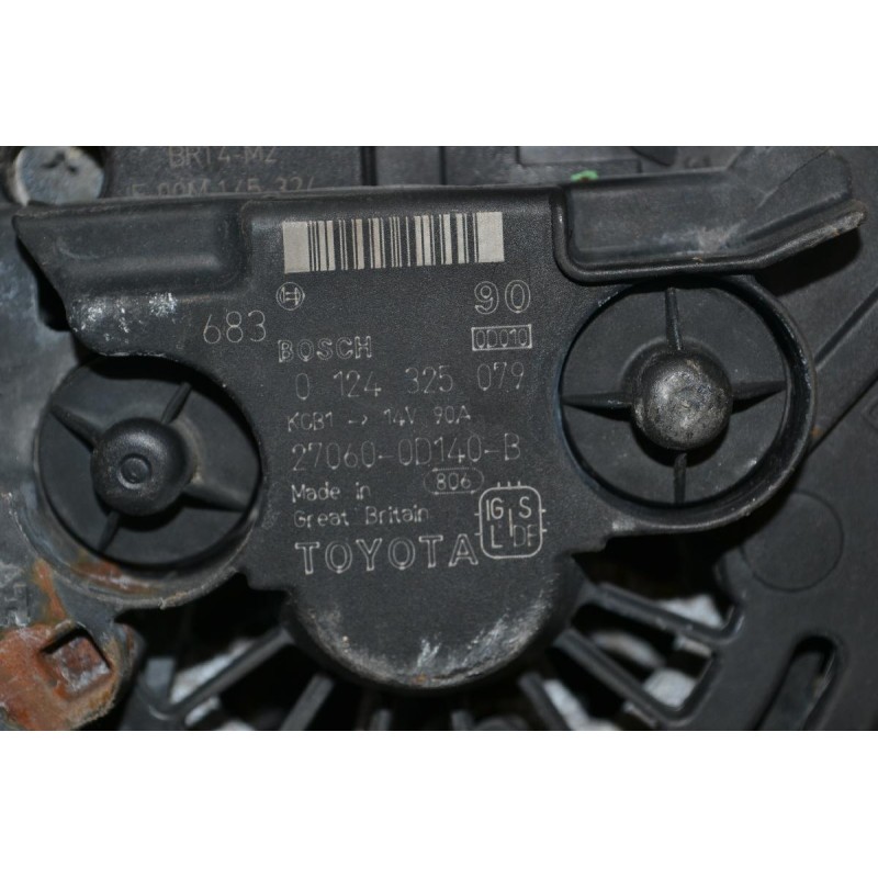 Δυναμό Toyota Avensis / Corolla 1.6 1.4 3ZZ 4ZZ 2001-2007 BOSCH 27060-0D140-B 0124325079 90A