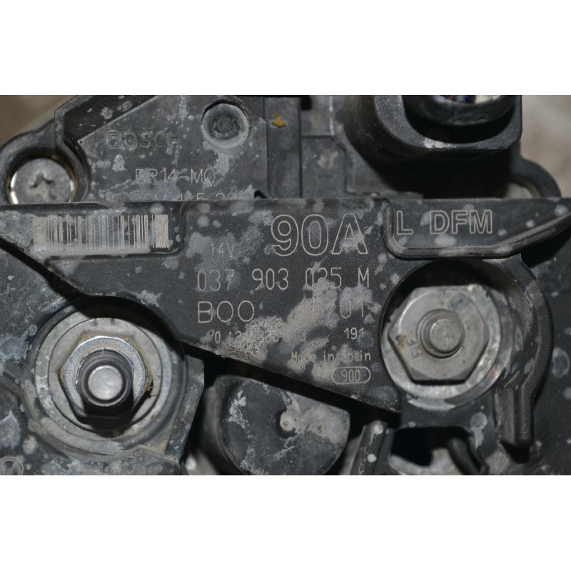 Δυναμό Volkswagen Golf / Caddy / Polo / Jetta / Fox 1.0 1.2 1.4 90A 14V 1998-2005 (Γνήσιο) 037903025M 0124325013 (Skoda Fabia / Seat Ibiza Cordoba Alhambra )