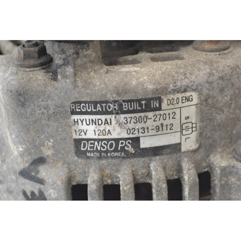 Δυναμό Kia Sportage - Tucson 2.0 CRD 140PS D4EA 2004-2009 Denso 37300-27012 120A