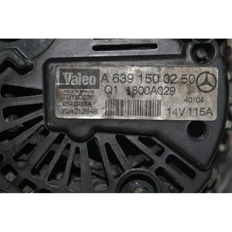 Δυναμό Smart ForFour 1.5 CDI 639939 2003-2007 (Mitsubishi Colt 1.5 DI-D) A6391500250 2542956A