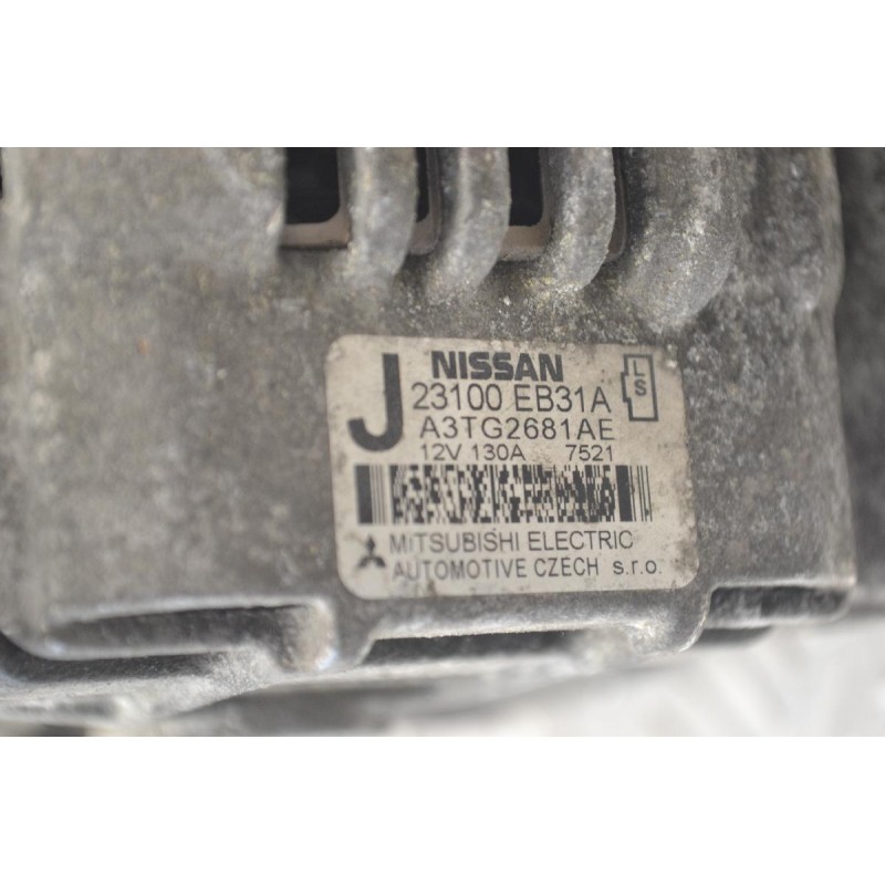 Δυναμό Nissan Navara D40 2.5 DCI YD25 2005-2010 23100-EB31A A3TG2681AE 130A