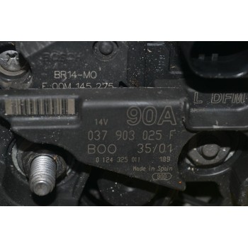 Δυναμό Volkswagen Golf / Bora / Beetle 1.4 1.6 90A 14V 1998-2005 (Γνήσιο) 037903025F 0124325011 (Skoda Fabia Octavia / Seat Ibiza Leon Toledo / Audi A2)