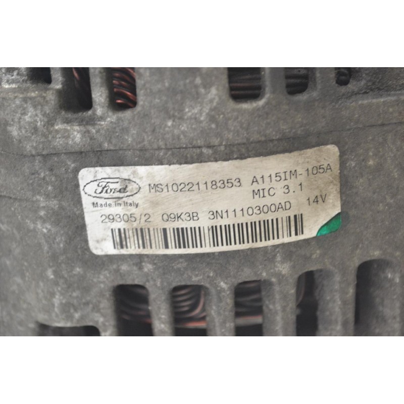 Δυναμό Ford Focus 1.4 / 1.6 ASDA HXDA 2005-2012 MS1022118353 A115IM-105A 3N1110300AD