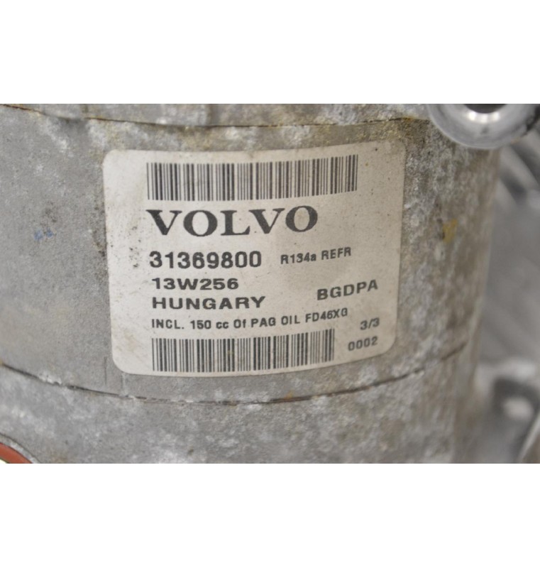 Κομπρεσέρ Aircondition - A/C Volvo S60 V40 XC60 V70 V60 V50 S80 B4164T 2010-2015 31369800 (Ford Mondeo C-Max S-Max Galaxy)