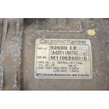 Κομπρεσέρ Aircondition Nissan Navara D40 2.5cc YD25 2005-2010 92600-EB40E (Pathfinder)