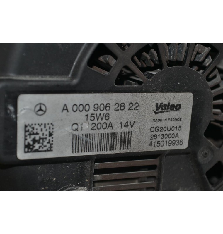 Δυναμό Mercedes-Benz Vito W447 CDI 651950 2014-2020 VALEO A0009062822 2613000A (200A)