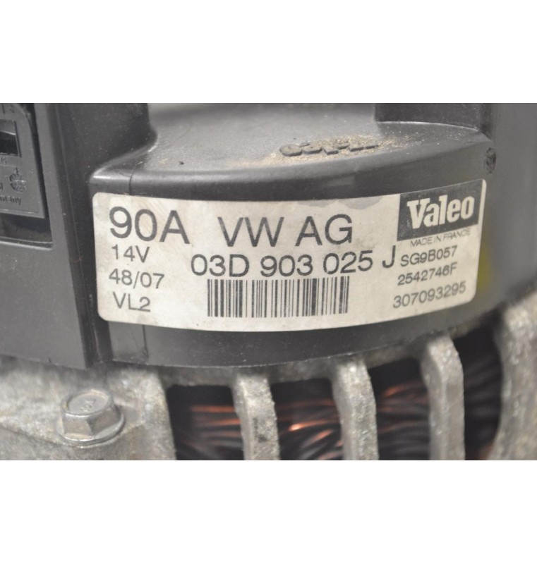 Δυναμό Seat Ibiza / Skoda Fabia 1.2 2000-2009 03D903025J 90A 14V (Volkswagen Polo)
