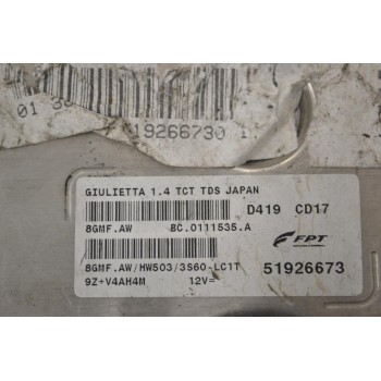 Εγκέφαλος Alfa Romeo Mito / Giulietta 1.4 Turbo MultiAir 170ps 940A2000 2009-2014 51896762