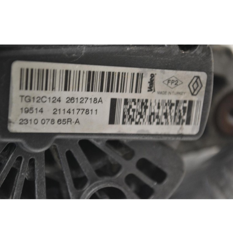 Δυναμό Nissan Juke - Qashqai 1.5 DCI K9K 2010-2017 Valeo 231007865R-A TG12C124 (Renault Clio)