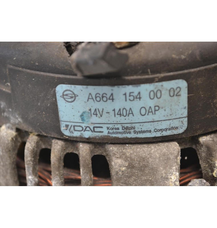 Δυναμό SsangYong Actyon / Kyron 2.0 XDI 664950 2000-2010 A6641540002 140Α