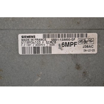 Εγκέφαλος Ford Focus 2003-2012 SIEMENS S118934103 F SIM28 5M51-12A650-GF