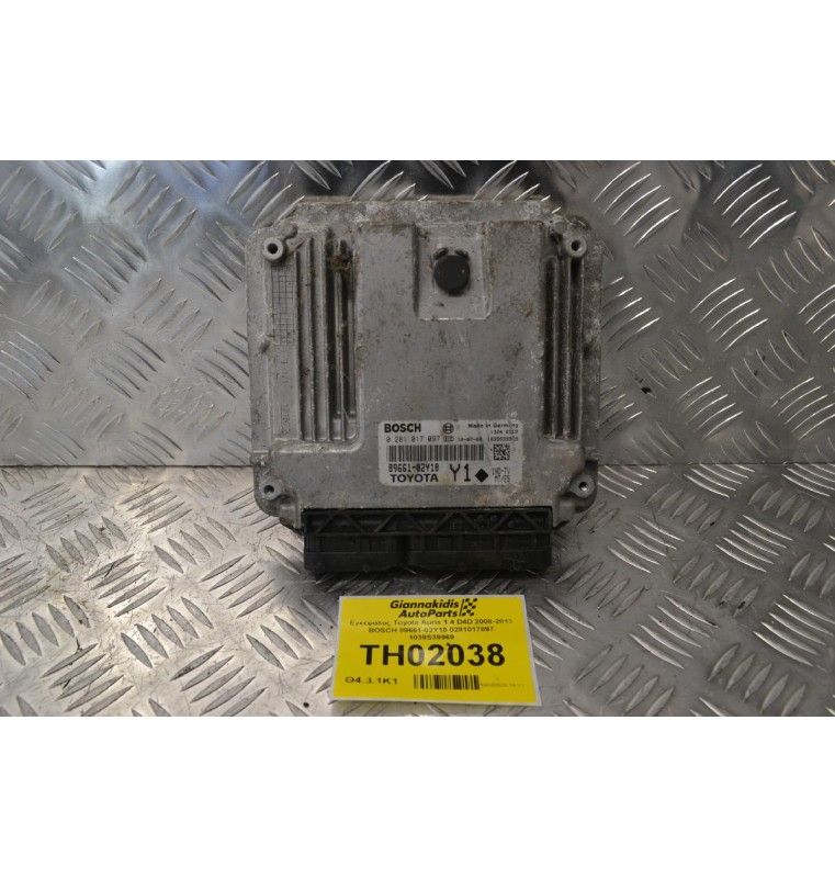 Εγκέφαλος Toyota Auris 1.4 D4D 2008-2013 BOSCH 89661-02Y10 0281017097 1039S39969