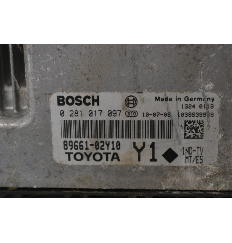 Εγκέφαλος Toyota Auris 1.4 D4D 2008-2013 BOSCH 89661-02Y10 0281017097 1039S39969