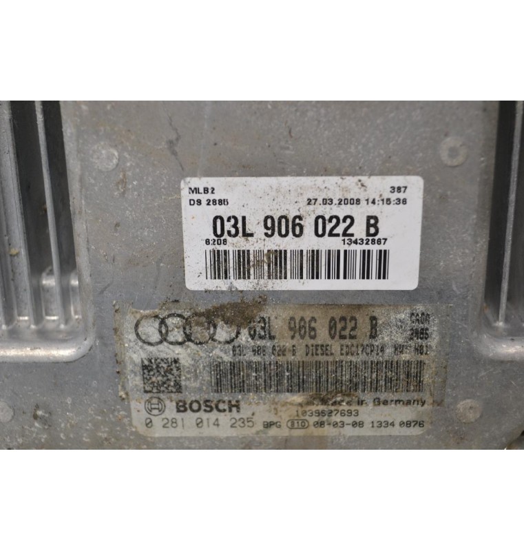 Εγκέφαλος Audi A4 B8 2.0 TDI 2008-2015 03L906022B (Γνήσιο)