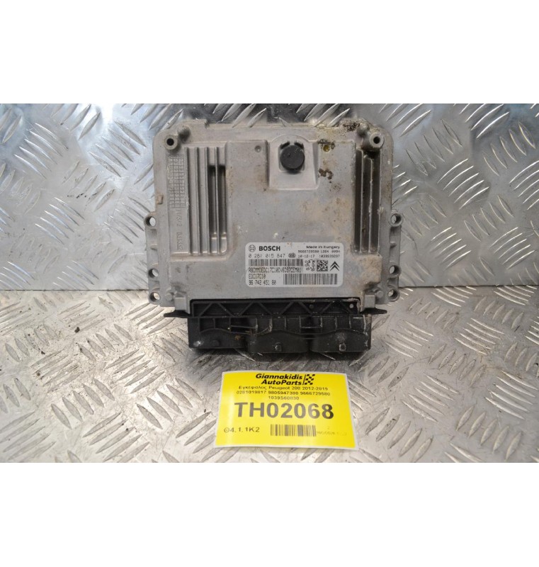 Εγκέφαλος Peugeot 208 2012-2019 0281019817 9805947380 9666729580 1039S60830