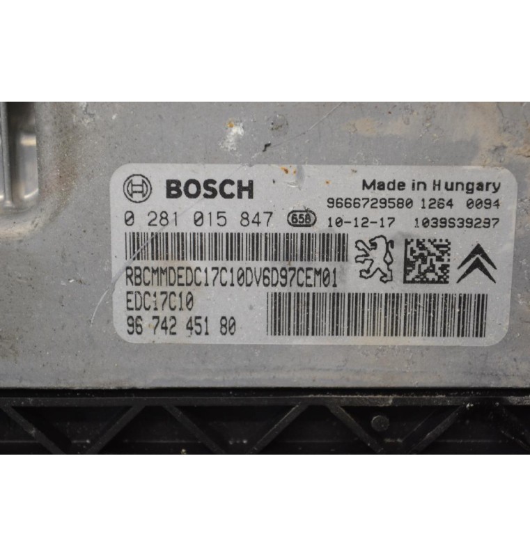 Εγκέφαλος Peugeot 208 2012-2019 0281019817 9805947380 9666729580 1039S60830