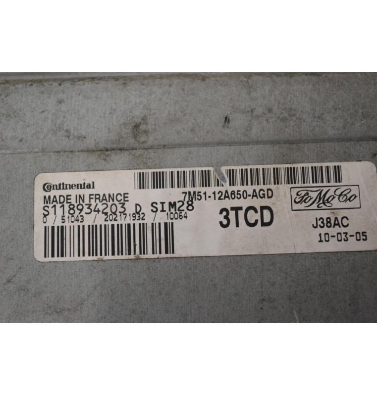Εγκέφαλος Ford Focus 1.6 SHDA 2004-2012 CONTINENTAL S118934203