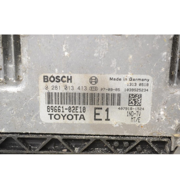 Εγκέφαλος Toyota Corolla - Auris 1.4D D4D 2005-2010 89661-02E10 0281013413 BOSCH