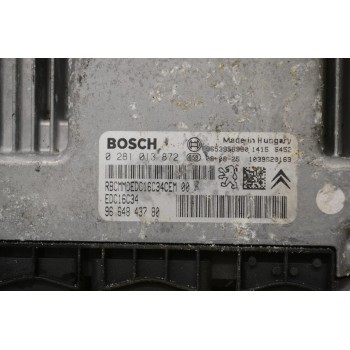 Εγκέφαλος Citroen Berlingo - Pegeuot Partner 1.6 HDI 9H03 2015-2018 0281013872 9664843780 1039S20163 9653958980
