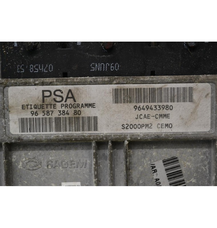 Εγκέφαλος Citroen C2 2002-2008 SAGEM 9658738480 9649433980 84820V02 21585350-4A S2000PM2 CEMO