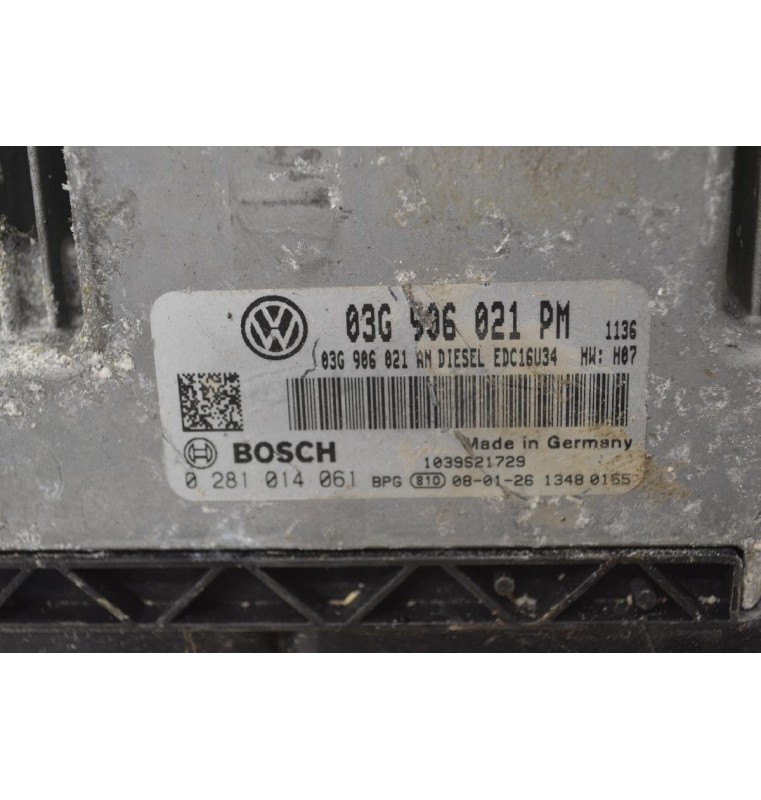 Εγκέφαλος Volkswagen Jetta / Golf 1.9 TDI 2002-2012 03G906021PM 0281014061 03G906021AN 1039S21729 (Seat Audi Skoda)