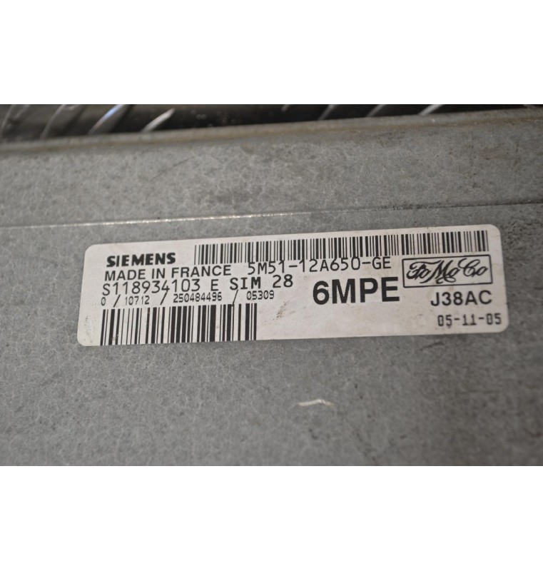 Εγκέφαλος Ford Focus 2004-2008 SIEMENS S118934103E 5M5112A650GE