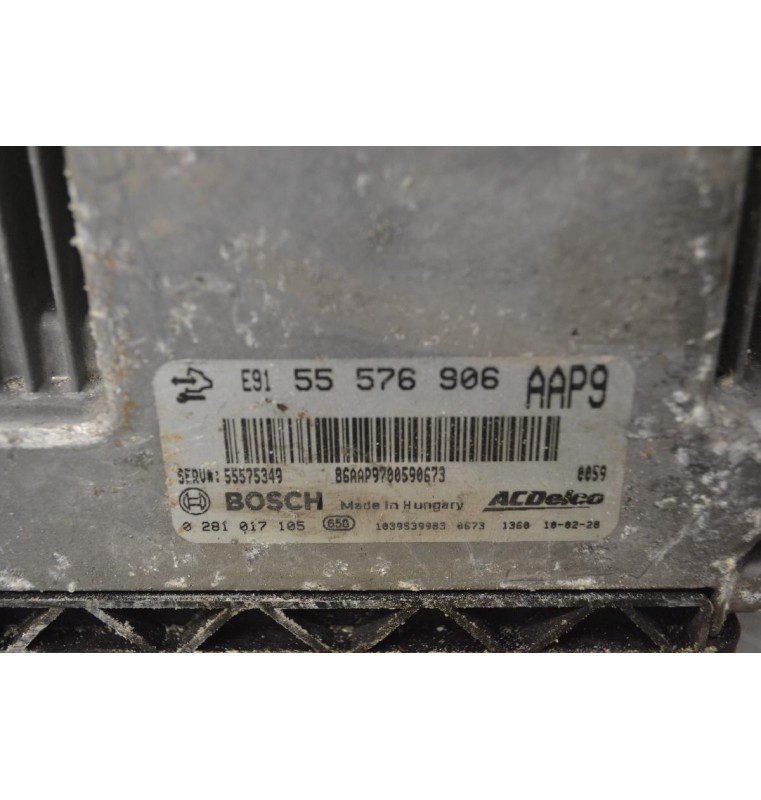 Εγκέφαλος Κινητήρα Opel Insignia A20DTH BOSCH 55576906 0281017105
