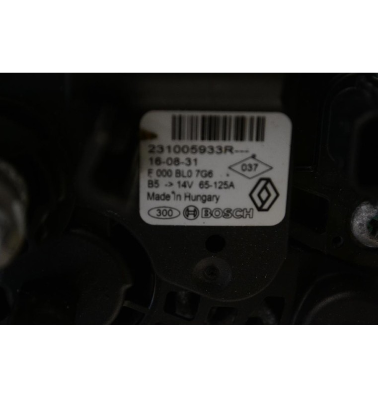 Δυναμός Dacia Duster / Lodgy 1.5 K9K 2010-2022 231005933R (Renault) 14v 65-125A (Γνήσιο)