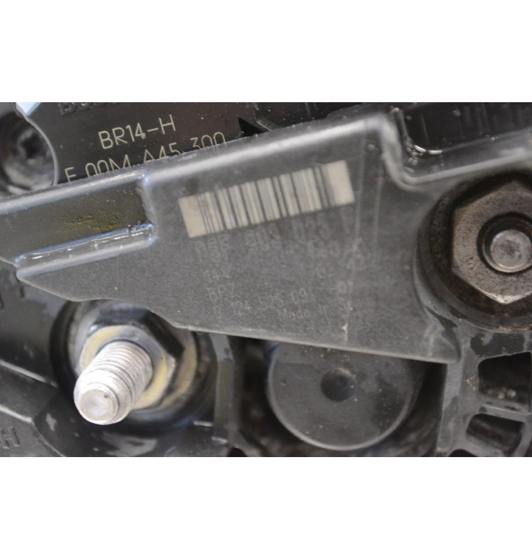 Δυναμό Volkswagen Golf / Passat / Touran / Eos 1.4 1.8 2.0 TSI/TFSI/FSI/TDI 2000-2007 06F903023F 06F903023FX  0124525091 14V 140A (Audi A1 A3 / Seat Leon Altea / Skoda Octavia Fabia)