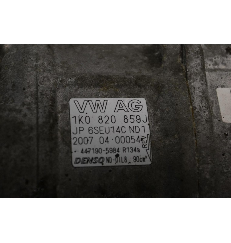 Κομπρεσέρ Aircondition - A/C Volkswagen Golf 2004-2008 DENSO 1K0820859J (Seat / Audi / Skoda) (Μικρό Σπάσιμο Στην Τροχαλία)