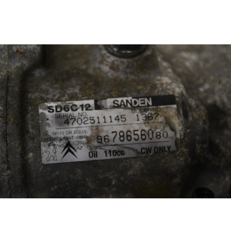 Κομπρεσέρ Aircondition - A/C Peugeot 207 307 308 5F01 5F02 2006-2015 9678656080 (Citroen Berlingo C4 C5 C3 DS3 Picasso)