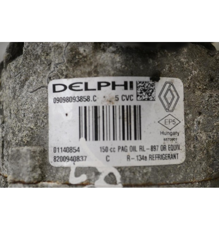 Κομπρεσέρ Aircondition - A/C Renault Megane / Scenic / Clio K9K 2001-2010 DELPHI 8200940837