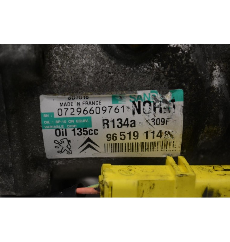 Κομπρεσέρ Aircondition - A/C Citroen C4 Picasso 6FY 2007-2013 SANDEN 9651911480