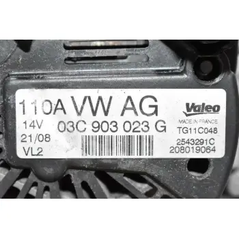 Δυναμό Audi A3 1.4 TSI/FSI 110A 2006-2012 03C903023G (Volkswagen Golf / Jetta / Touran / Passat / Seat Ibiza Toledo Altea / Skoda Octavia Fabia) (BMY BLG CAX)