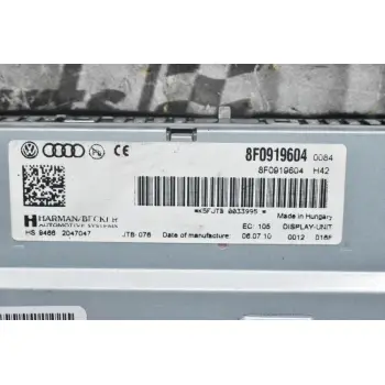 Οθόνη Εργαστασιακή Audi A4 - S4 B8 2008-2015 8T0919604 (Γνήσια) (A5 - A6 - Q5)
