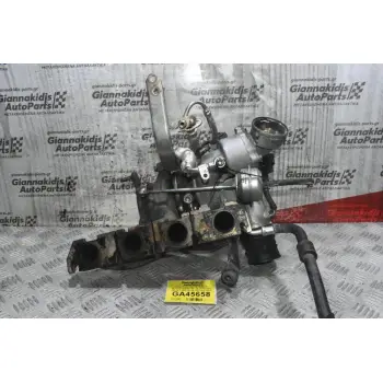 Turbo / Τουρμπίνα - Με Πολλαπλη Εξαγωγής Audi A4 - Α3 - TT 1.8 / 2.0 TFSI 2005-2012 06J145713Κ (Γνήσια) (Seat Leon - Volkswagen Golf - Skoda Octavia)