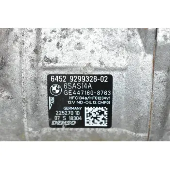 Κομπρεσέρ Aircondition - A/C Bmw Σειρα 1 F20 1.5d B37D15A 2015-2019 DENSO 6452 9299328-02 447160-8763
