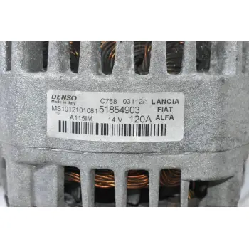 Δυναμό Alfa Romeo Mito / Giulietta 1.4 Turbo MultiAir 120A 955A7000 2009-2014 MS1012101081 51854903 (Fiat Doblo Tipo 500 Bravo Grande Punto / Lancia Delta)