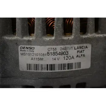 Δυναμό Alfa Romeo Mito / Giulietta 1.4 Turbo MultiAir 120A 955A7000 2009-2014 MS1012101081 51854903 (Fiat Doblo Tipo 500 Bravo Grande Punto / Lancia Delta)