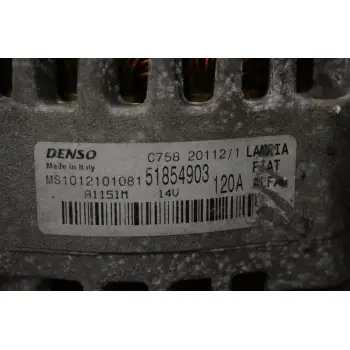 Δυναμό Alfa Romeo Mito / Giulietta 1.4 Turbo MultiAir 120A 955A7000 2009-2014 MS1012101081 51854903 (Fiat Doblo Tipo 500 Bravo Grande Punto / Lancia Delta)