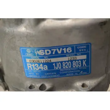 Kομπρεσέρ Aircondition A/C Volkswagen Golf 4 Bora Beetle Jetta 1.8T 20VT 1996-2008 1J0820803K (1.9 TDI) (Seat Leon Ibiza Toledo Cordoba Skoda Octavia Audi A3 TT S3) (AGU AUM APP BAM AUQ AGR ASV ALH)