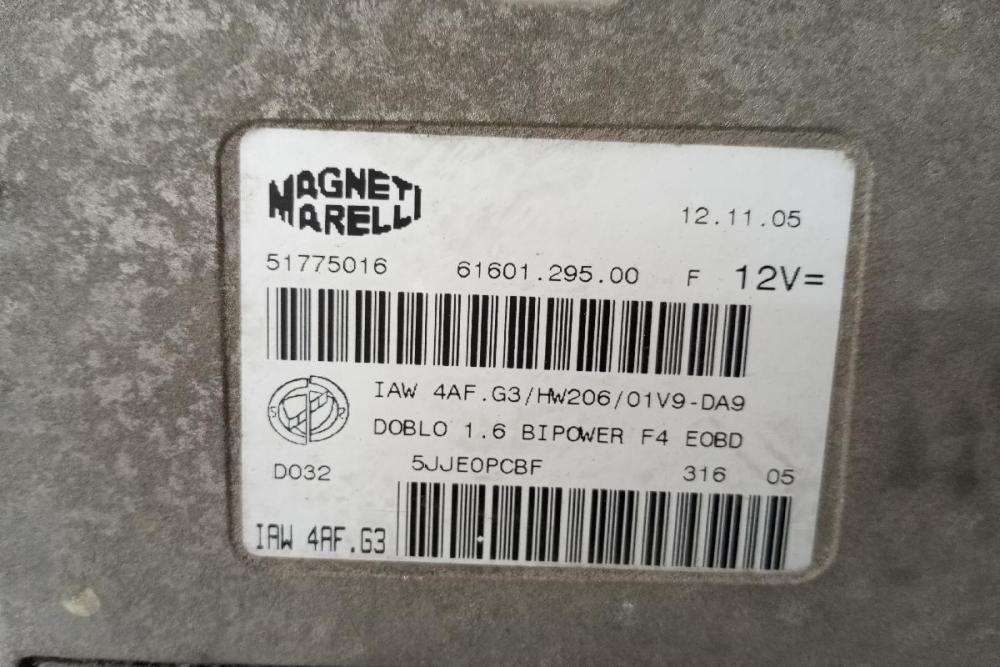 Μοναδα Ελεγχου Κινητηρα Fiat Doblo 1600cc 2001-2005 51775016 (Φυσικο Αεριο)