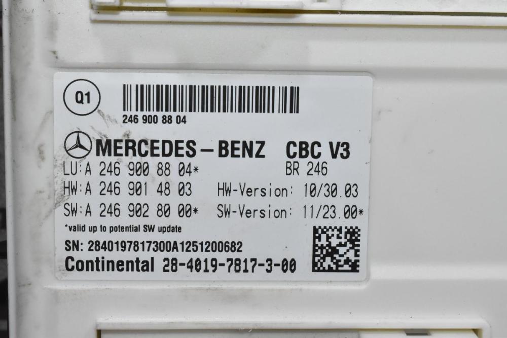 Εγκεφαλός - Πλακέτα Καμπίνας Mercedes-Benz B Class W246 W242 2011-2021 28-4019-7817-3-00 2469008804